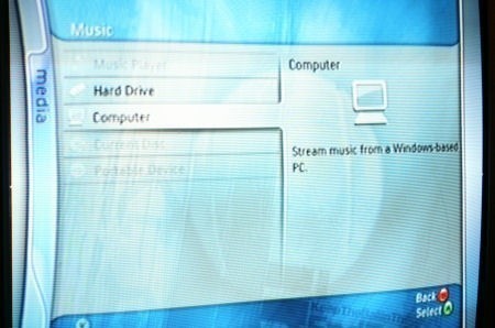 Stream media using Windows Media Player with Xbox 360