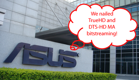 ASUS nails TrueHD and DTS-HD MA bitstream on the PC