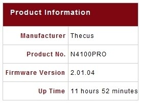 Thecus N4100PRO Four-Drive NAS Server