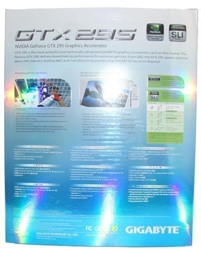 GIGABYTE GeForce GTX 295 Graphics Card