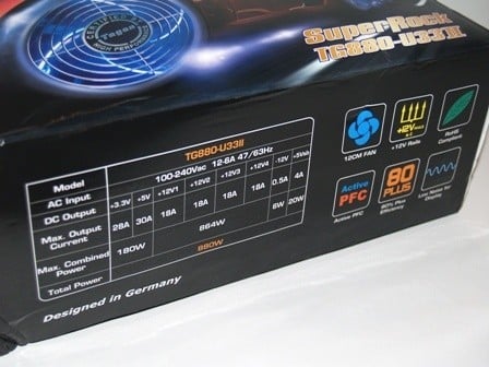 Tagan SuperRock TG880-U33II 880 Watt Power Supply