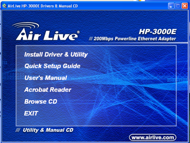 Air Live HP-3000E Power Line Adapter Kit