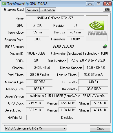 Overclocking NVIDIA's GeForce GTX 275