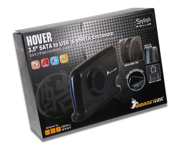 HornetTek Hover 3.5-inch eSATA/USB Drive Enclosure