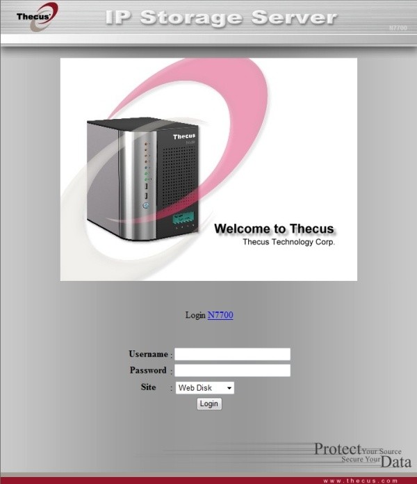 Thecus N7700 7 Drive NAS Server