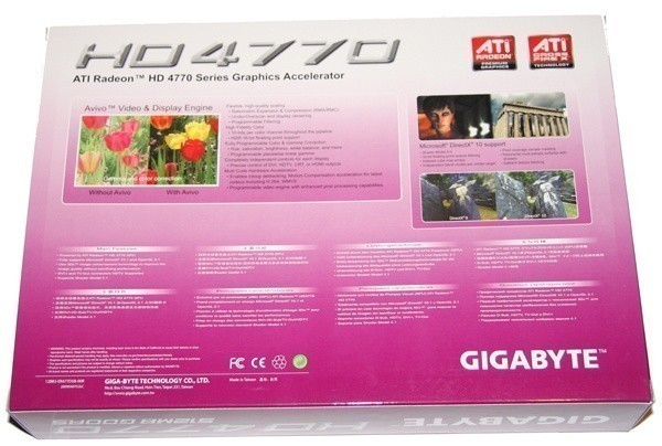 GIGABYTE HD 4770 512MB Graphics Card