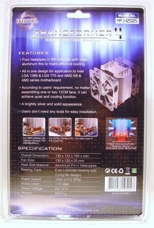 Evercool Transformer 4 HPJ-12025 CPU Cooler