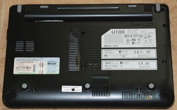 Крышка Нижнего Бокса Msi U100 Купить