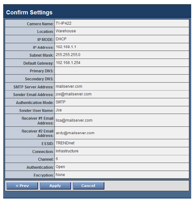 TRENDNet TV-IP422W Wireless IP Camera Server with 2-way Audio