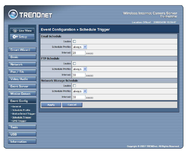 TRENDNet TV-IP422W Wireless IP Camera Server with 2-way Audio
