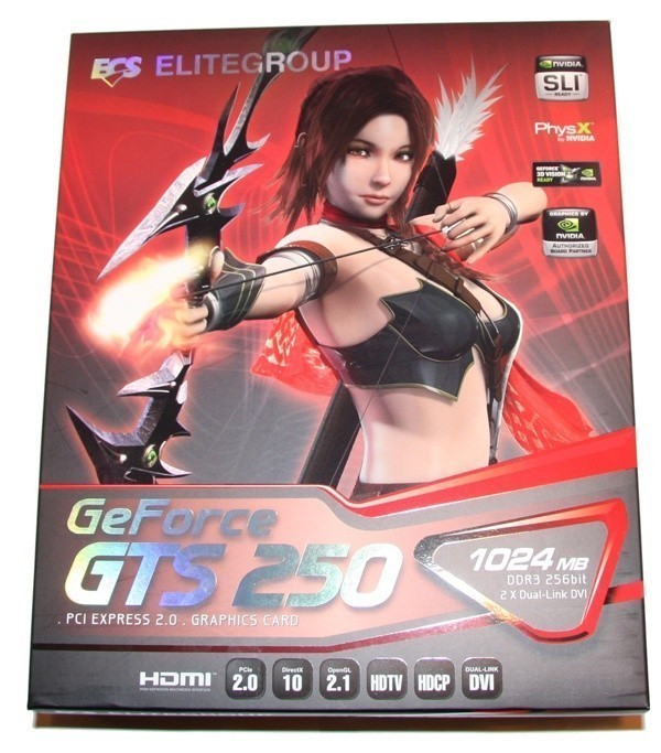 ECS GTS 250 1GB Graphics Card