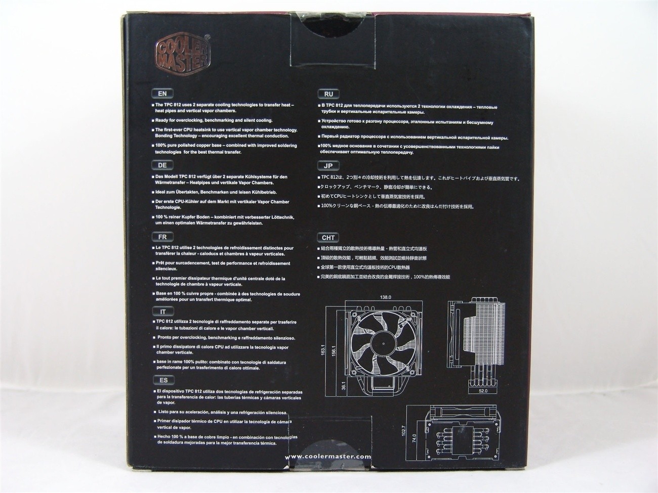 Cooler Master Tpc 812 Vapor Chamber Cpu Cooler Review Tweaktown