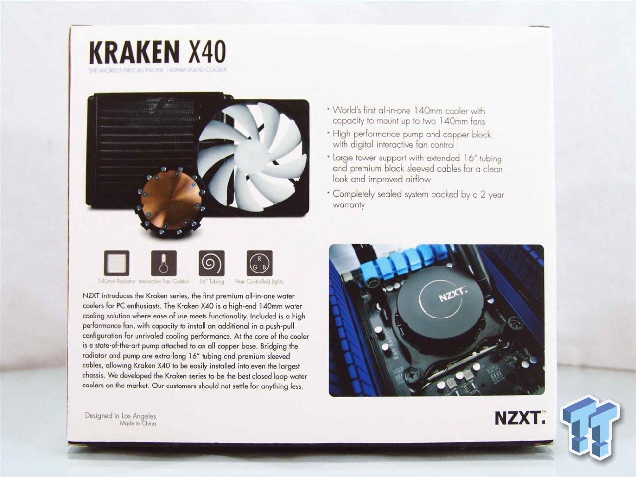 Nzxt Kraken X40 140mm Aio Cpu Cooler Review Tweaktown