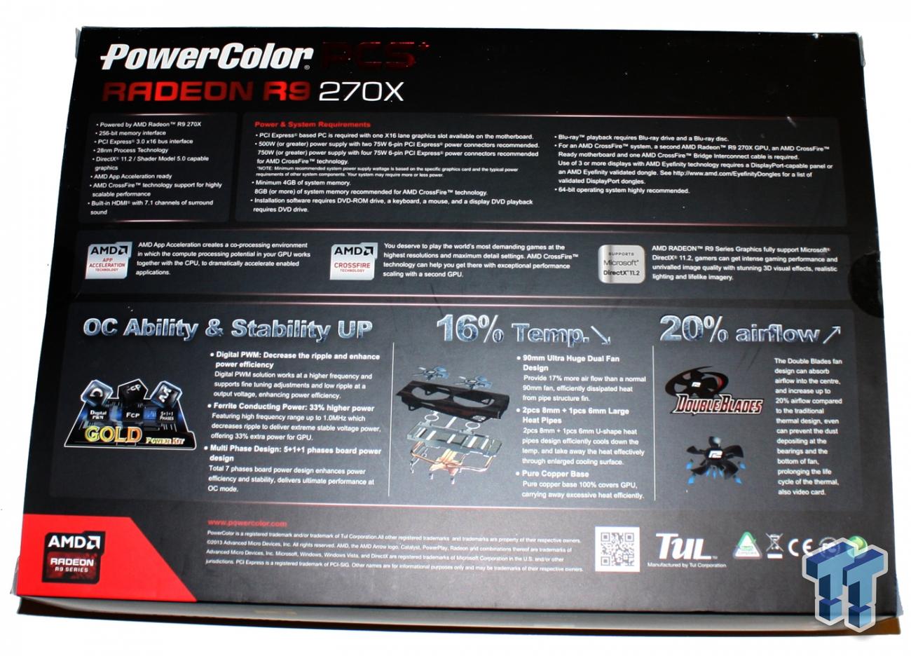 Powercolor Radeon R9 270x Pcs 2gb Video Card Review Tweaktown