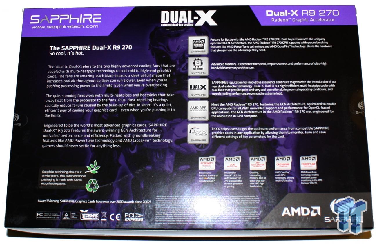 Sapphire Radeon R9 270 Dual X 2gb Oc Overclocked Video Card Review Tweaktown