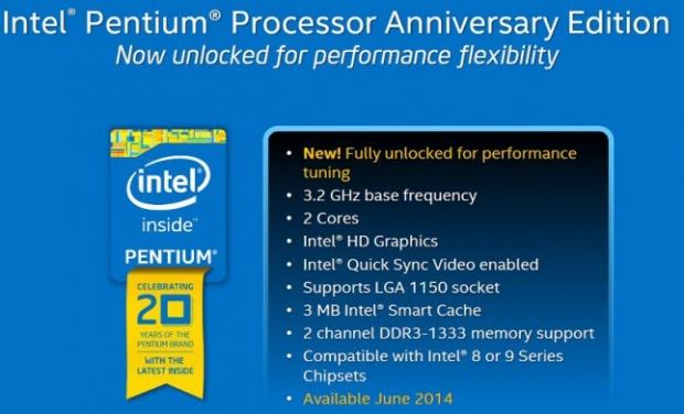 Intel Pentium G3258 Haswell 20th Anniversary Edition Cpu