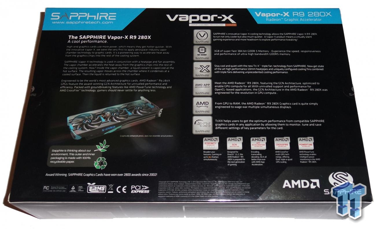 Sapphire Radeon R9 280x 3gb Vapor X Oc Video Card Review Tweaktown