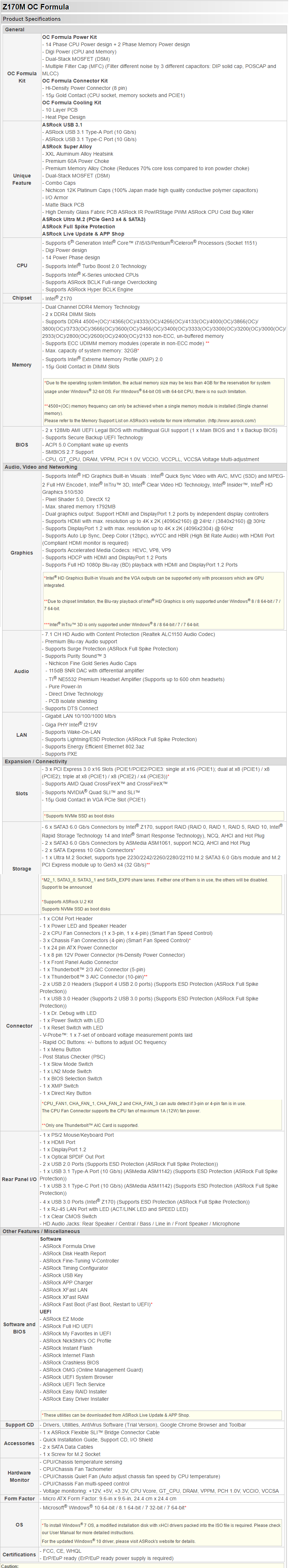Asrock Z170m Oc Formula Intel Z170 Motherboard Review Tweaktown