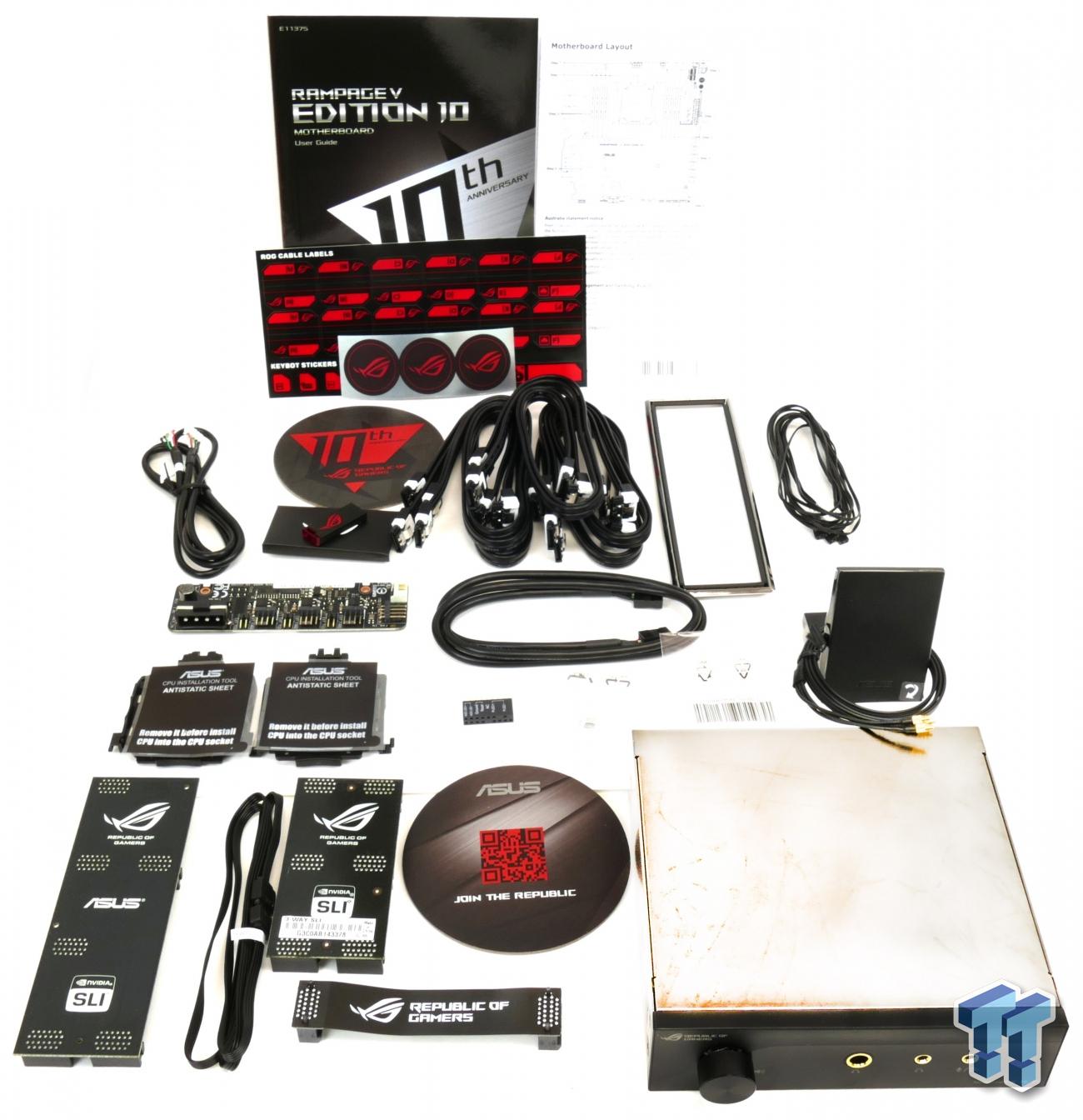 Asus Rog Rampage V Edition 10 Intel X99 Motherboard Review Tweaktown