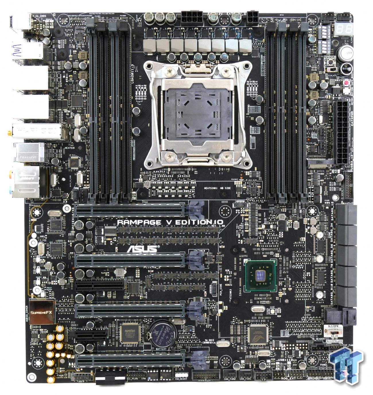 Asus Rog Rampage V Edition 10 Intel X99 Motherboard Review Tweaktown