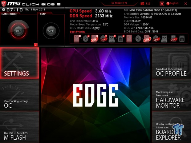 Msi Z390 Gaming Edge Ac Intel Z390 Motherboard Review Tweaktown