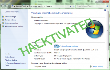 Windows 7 Hacked and Activated before release