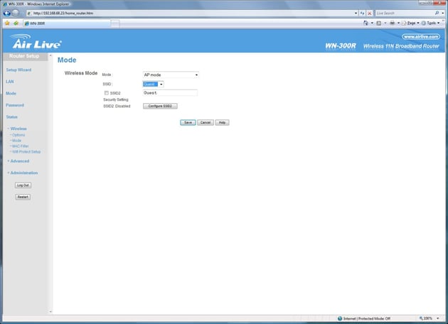 Air Live WN-300R Wireless 11N Broadband Router