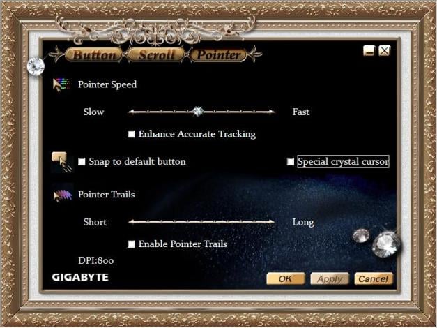 GIGABYTE GM-M7800S Swarovski Crystal Mouse