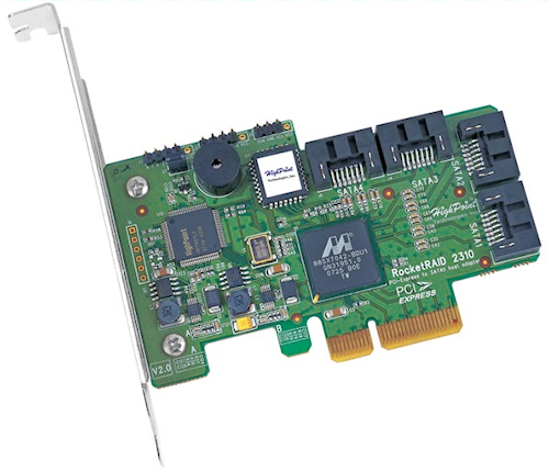 HighPoint RocketRAID 2310 PCI-E x4 SATA RAID Controller