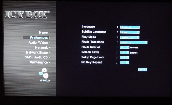 RaidSonic Icy Box IB-MP309HW-B HD Network Media Player