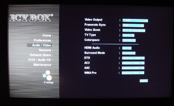 RaidSonic Icy Box IB-MP309HW-B HD Network Media Player