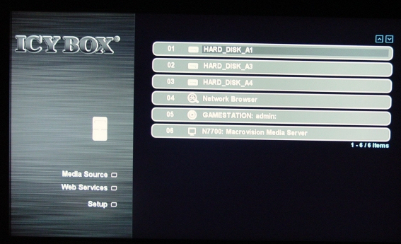 RaidSonic Icy Box IB-MP309HW-B HD Network Media Player