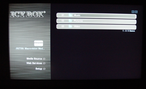 RaidSonic Icy Box IB-MP309HW-B HD Network Media Player