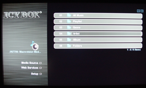 RaidSonic Icy Box IB-MP309HW-B HD Network Media Player