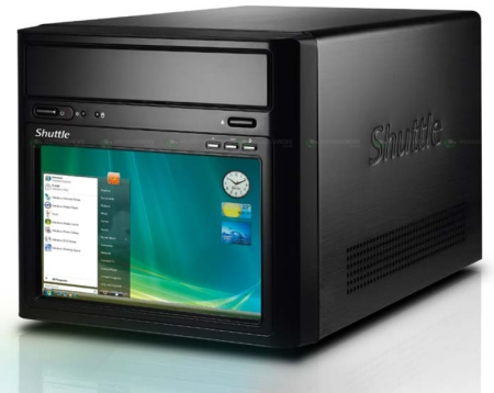 Shuttle D10 XPC features built-in 7-inch LCD touch screen