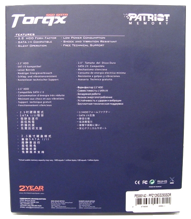 Patriot Torqx 128GB Indlinx MLC Solid State Disk