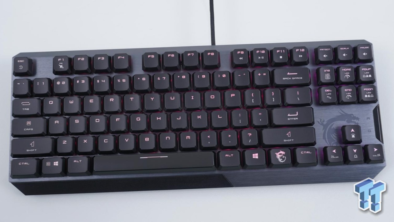 MSI VIGOR GK50 Low Profile TKL Mechanical RGB Gaming Keyboard Review