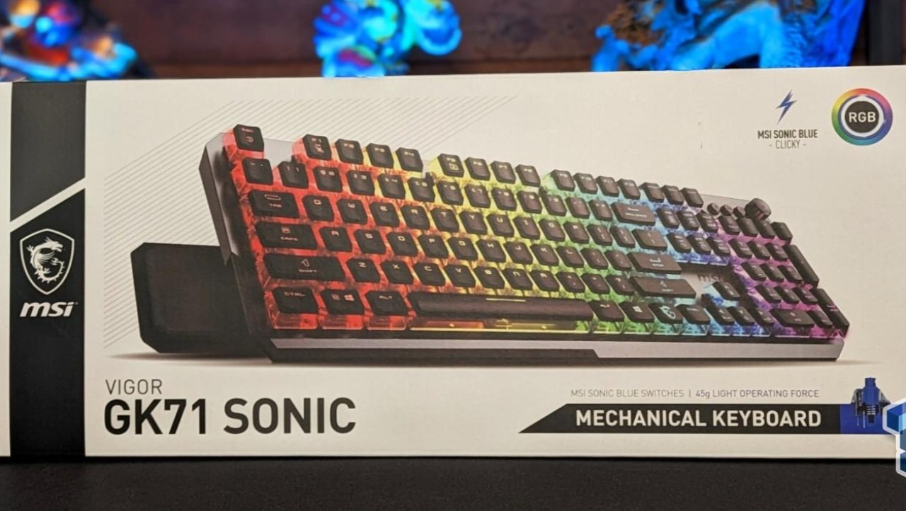 MSI Vigor GK71 Sonic Blue Mechanical Gaming Keyboard Review