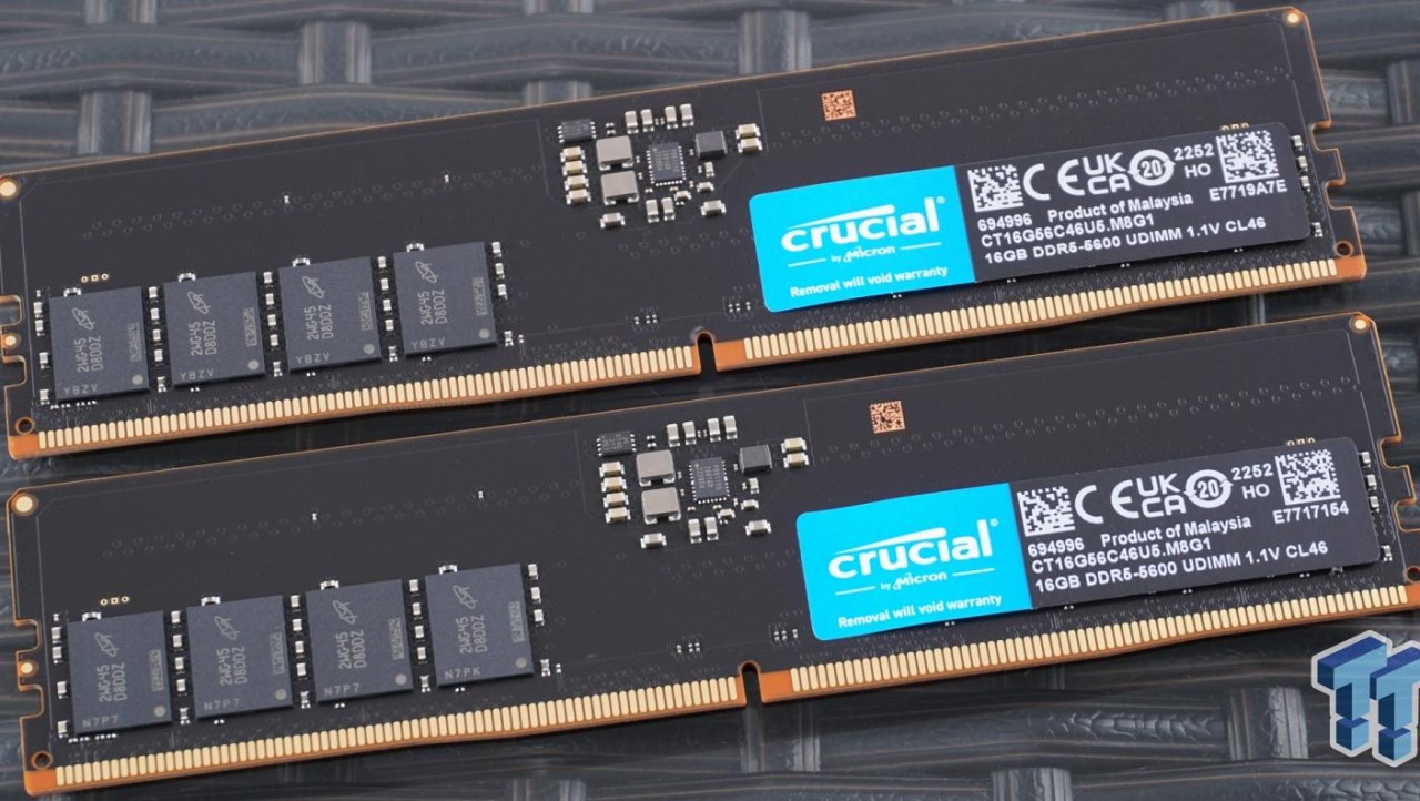 Crucial CT16G56C46U5 X2 DDR5-5600 32GB Dual-Channel Memory Kit Review