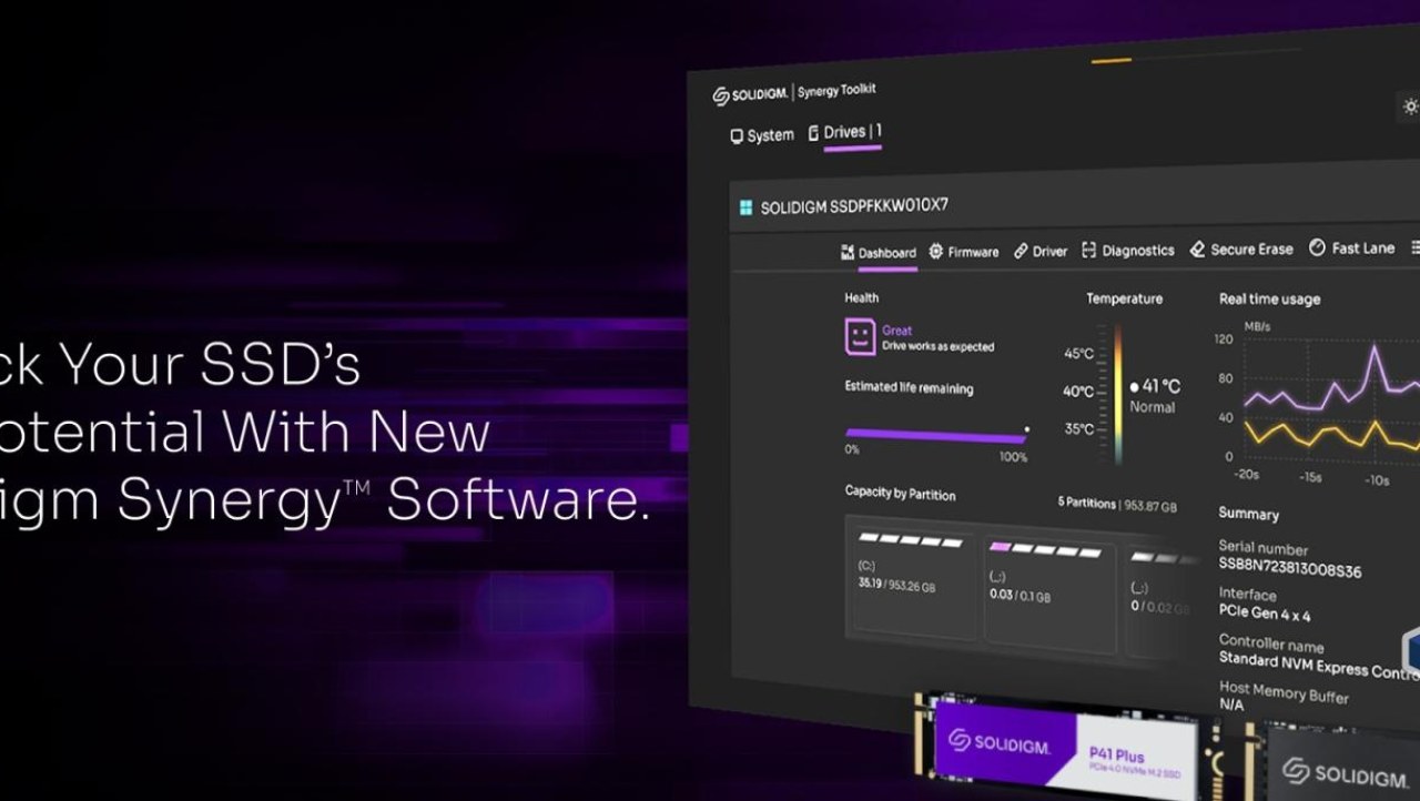 Solidigm Synergy 2.0 SSD Software with benchmarks - Driving the Future