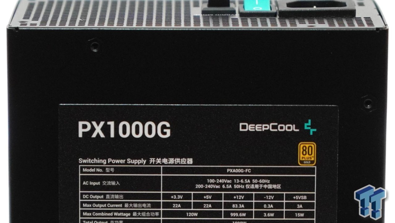 DeepCool PX1000G 1000-watt 80 PLUS Gold ATX 3.0 PSU Review