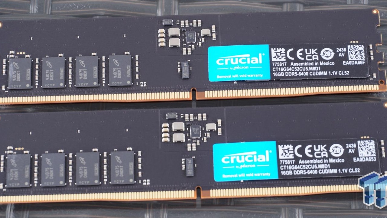 Crucial Classic DDR5-6400 32GB CUDIMM Dual-Channel Memory Kit Review