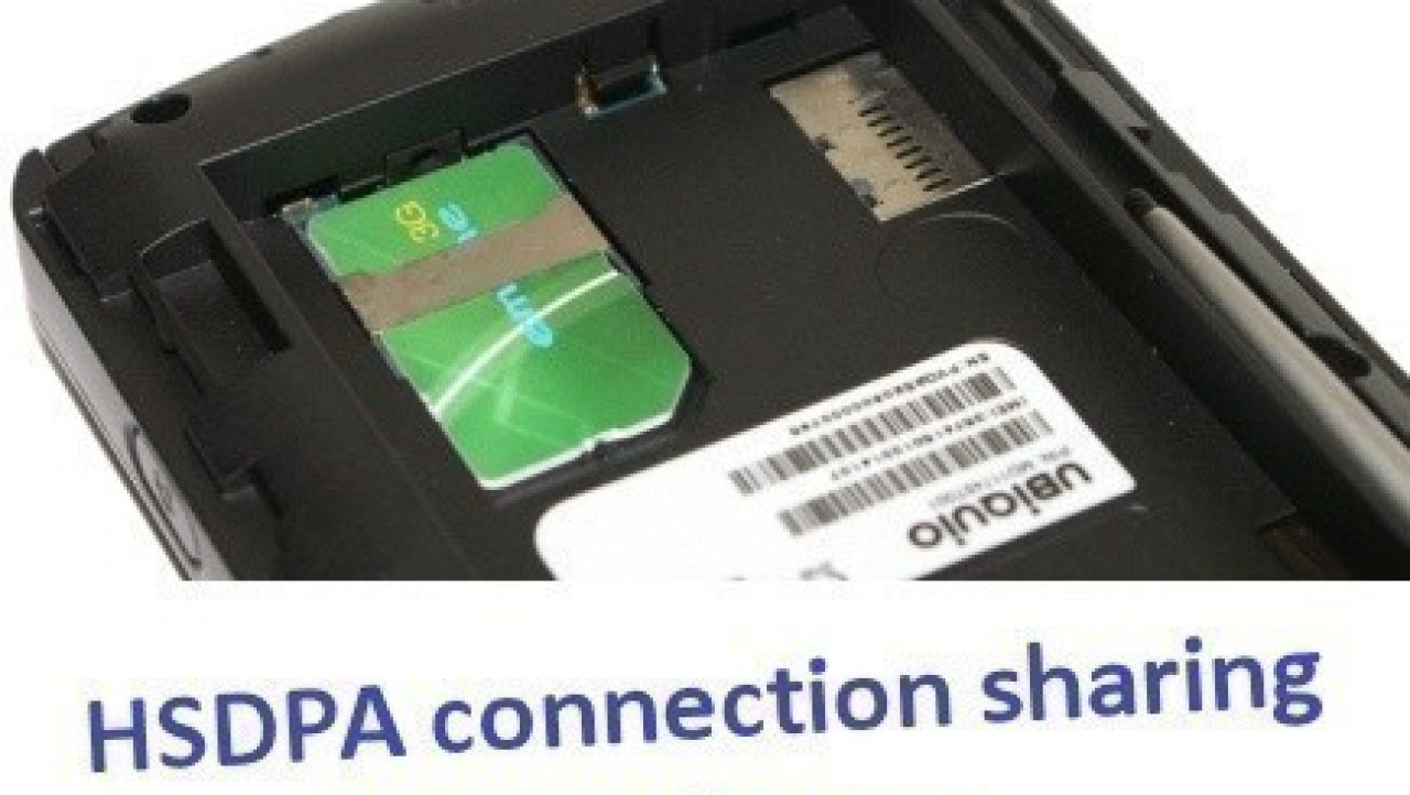 HSDPA connection sharing from WM6 phones