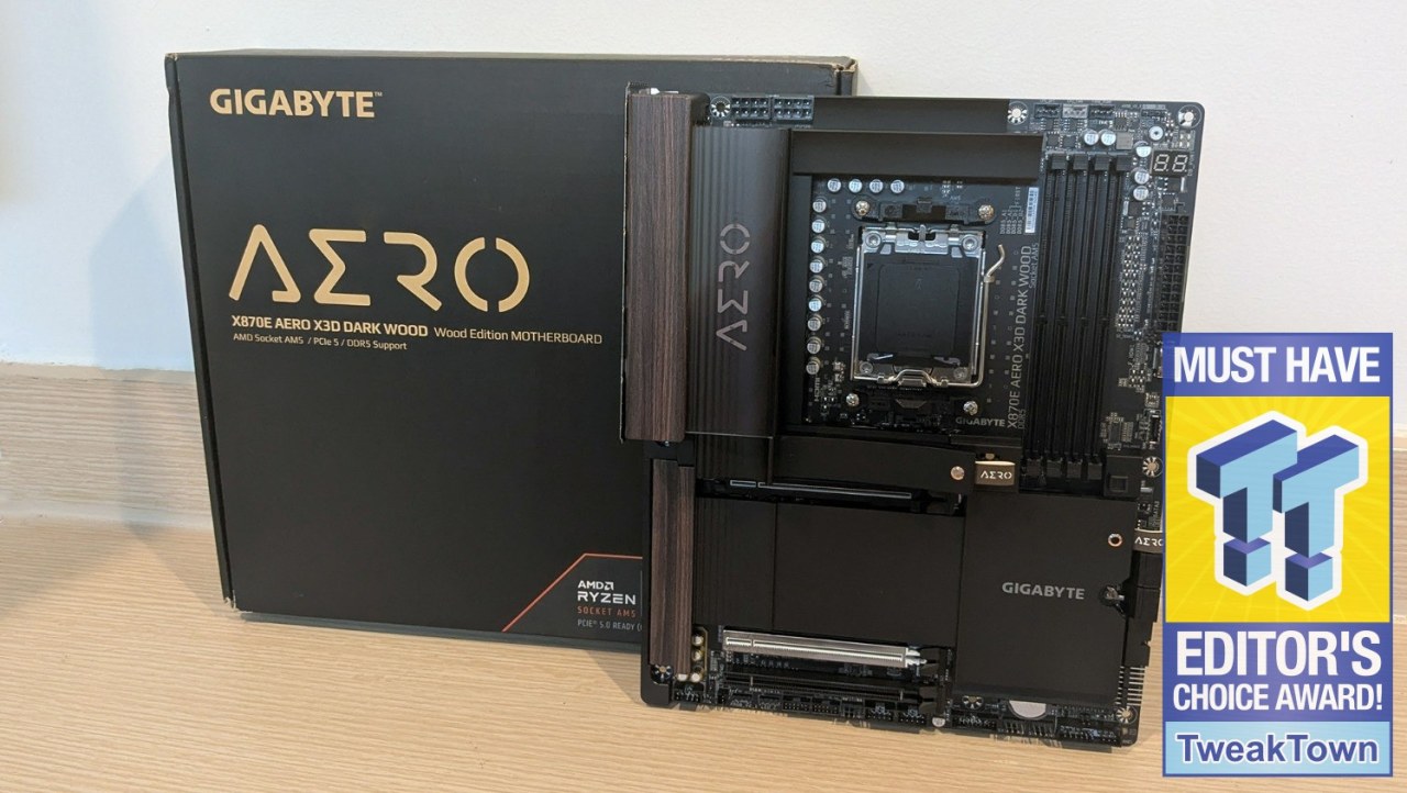 GIGABYTE X870E Aero X3D Dark Wood Review - A woody goody