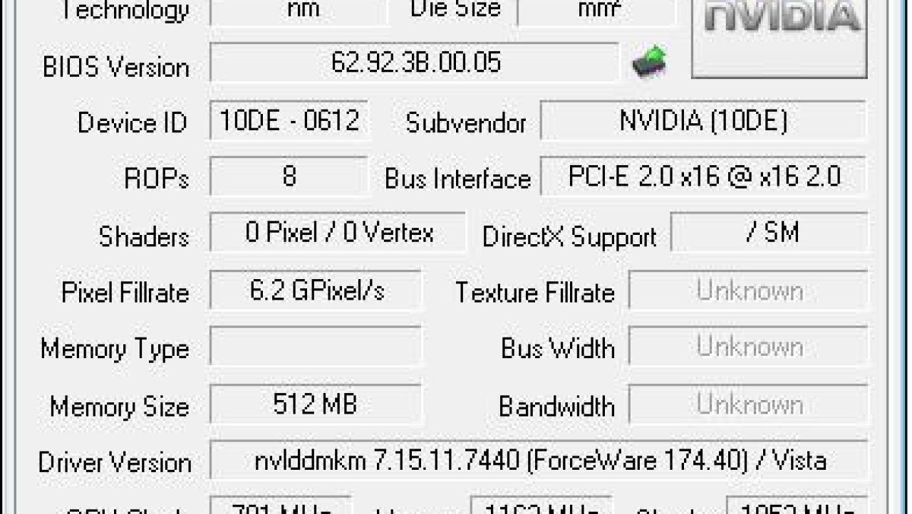 NVIDIA GeForce 9800 GTX Overclocked