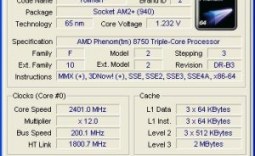 AMD Phenom X3 Triple Core CPU
