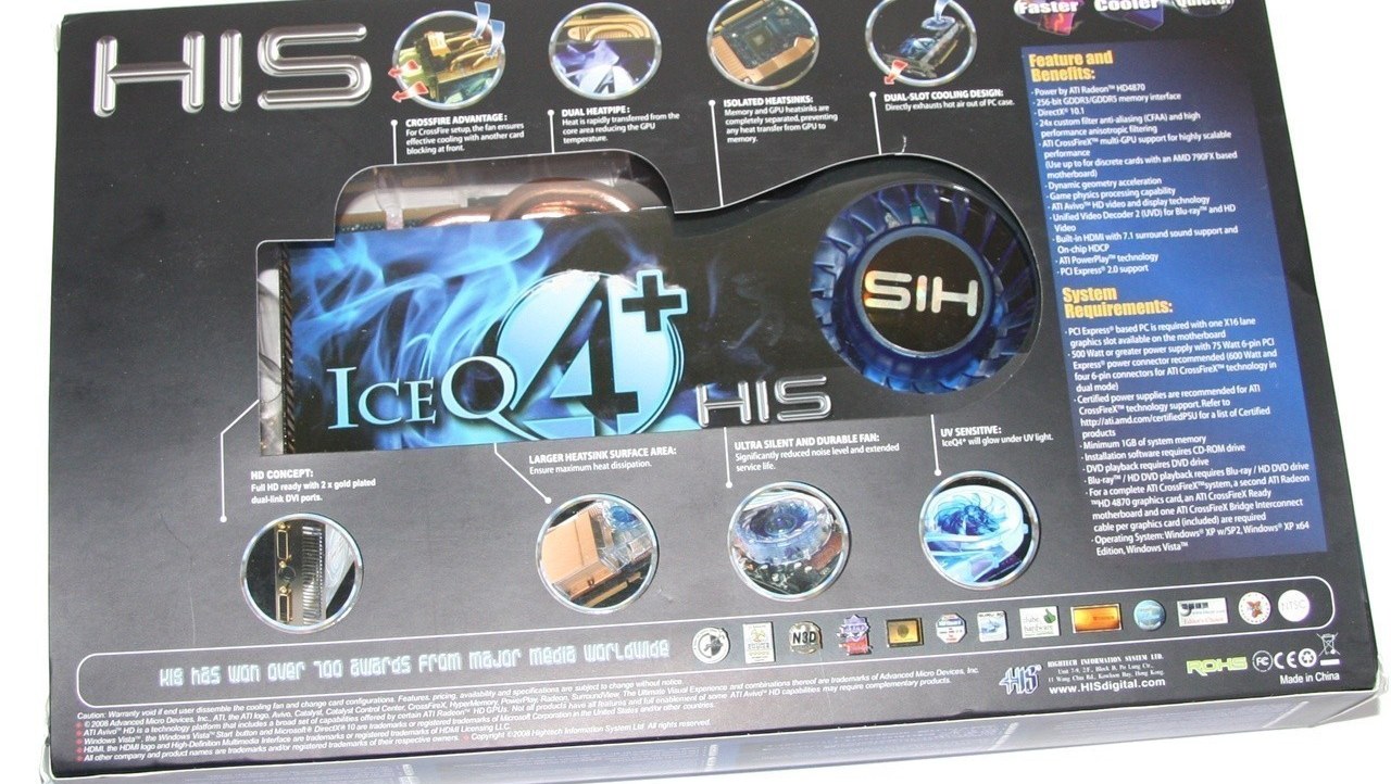 HIS Radeon HD 4870 IceQ4+ TURBO Graphics Card