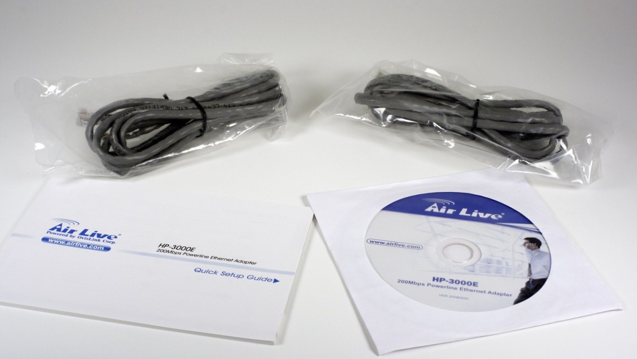 Air Live HP-3000E 200Mbps Power Line Adapter Kit