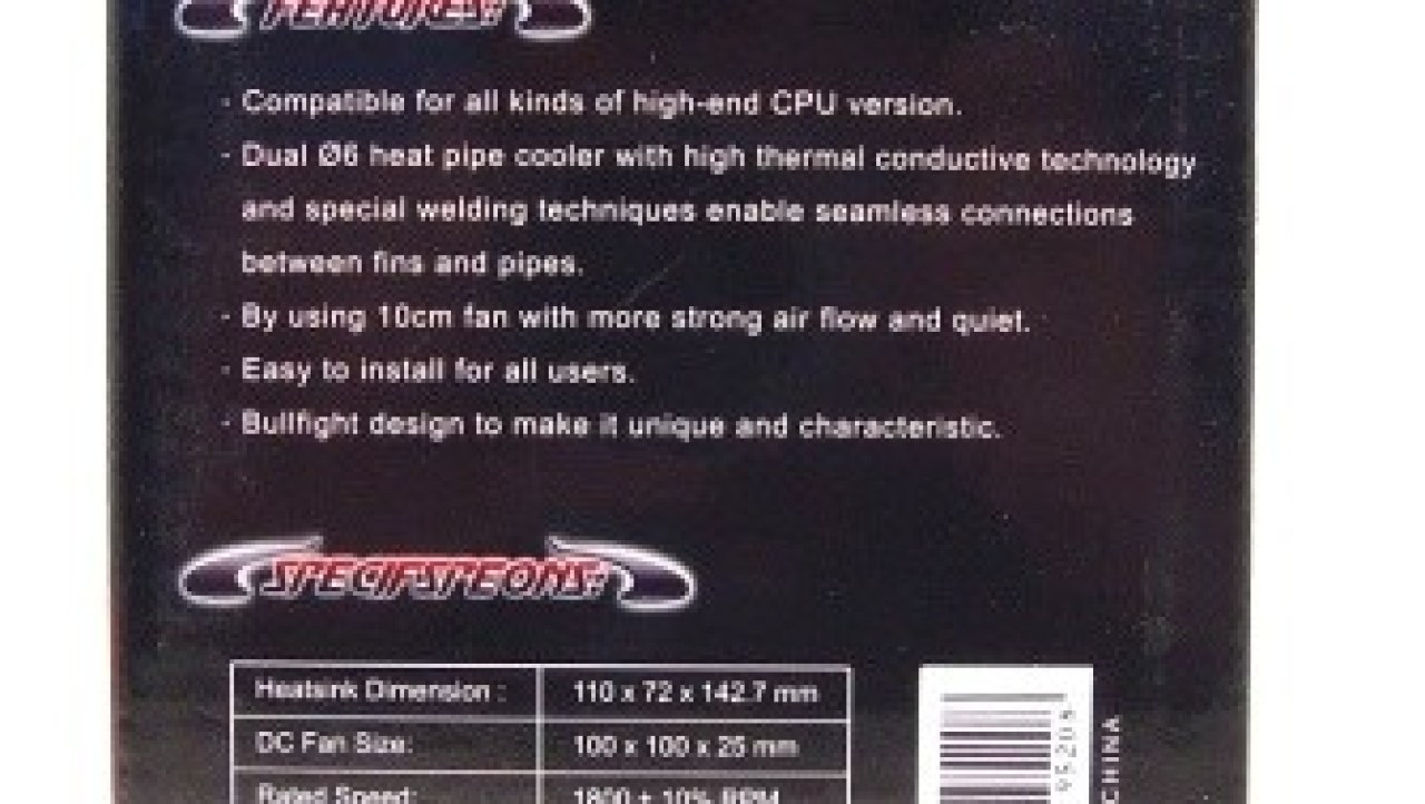 Evercool Buffalo HPFI7-10025 Core i7 CPU Cooler
