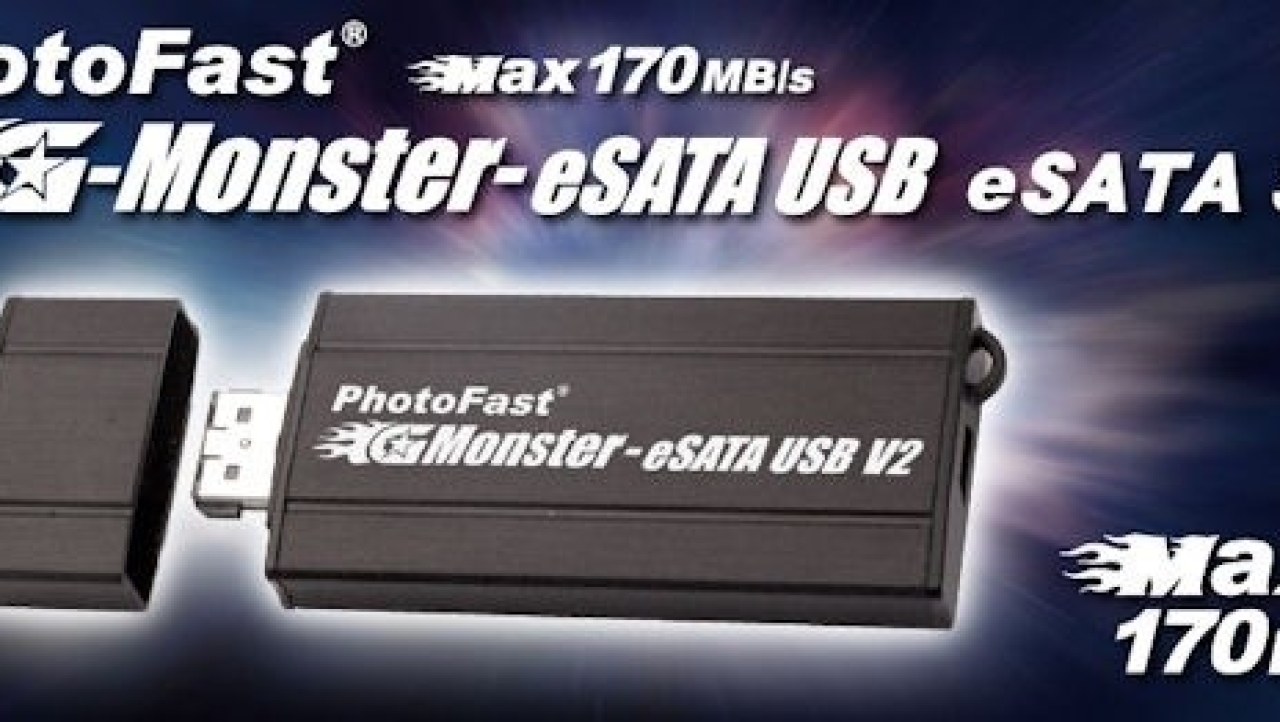 PhotoFast G-Monster eSATA V2 Portable SSD on a Stick